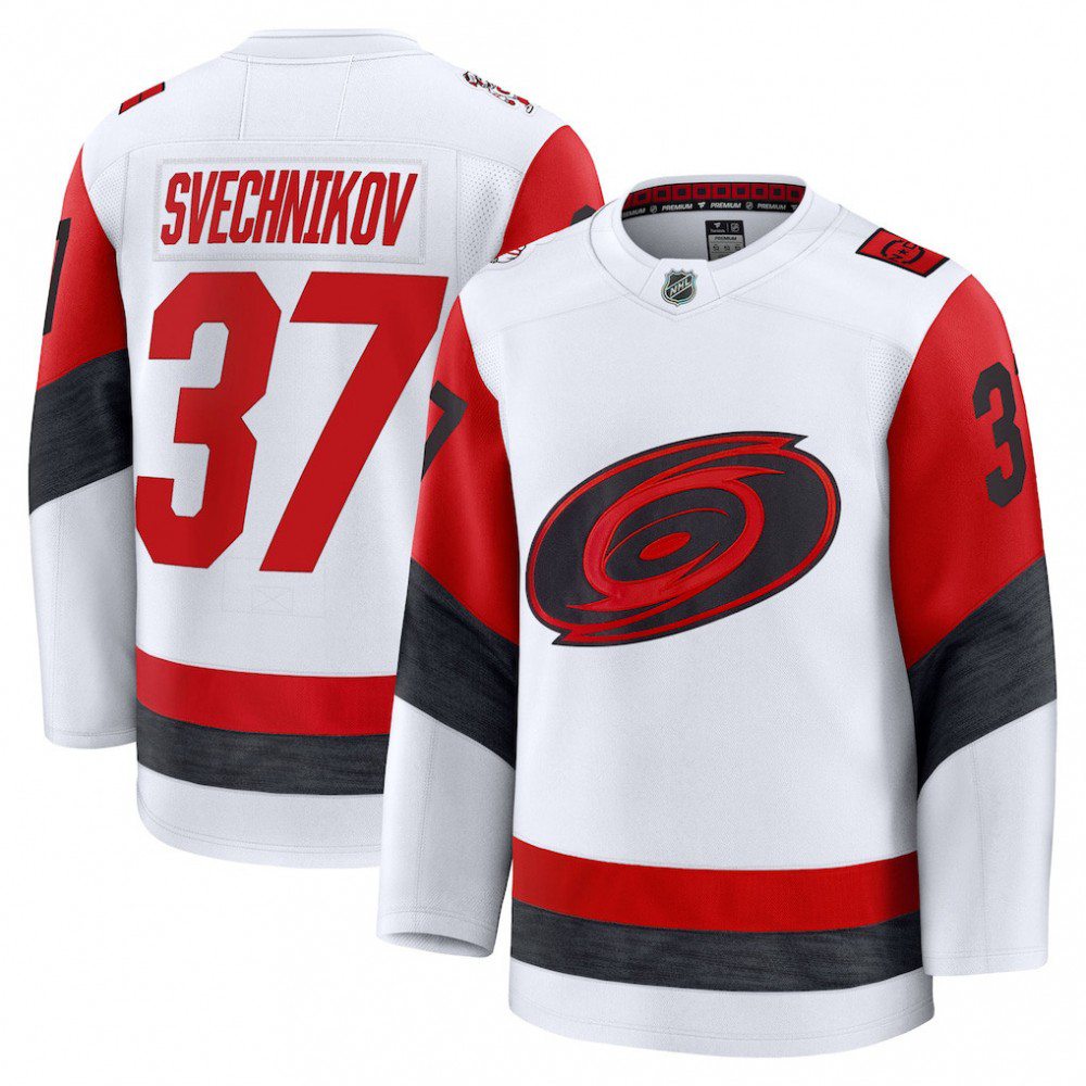 Men's Carolina Hurricanes Andrei Svechnikov White Away Premium Jersey-Pro Kit Vault | Brand New 26/27 Sports Jerseys